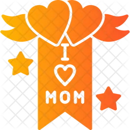 I Love Mom Banner  Icon