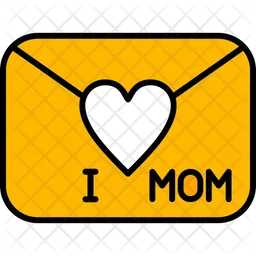 I Love Mom Card  Icon