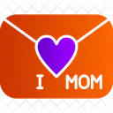 I Love Mom Card  Icon