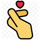 I Love You Heart Hand Gestures Icon