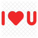 I Love You Love Heart Icon