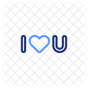 I Love You Love Heart Icon
