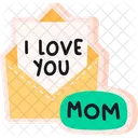 I Love You Mom Letter  Icon