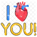 Greeting Calligraphy Letter Icon