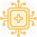 Ai Dans Les Soins De Sante Duotone Line Icon Icône