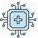 Ai Dans Les Soins De Sante Couleur Ombre Thinline Icone Icône