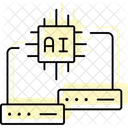 Ai Infraestrutura Cor Sombra Icone Thinline Ícone