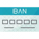 Iban Number International Icon
