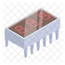 Integrierter Schaltkreis IC Schaltkreis Elektrischer Schaltkreis Symbol