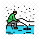 Ice Fishing Winter Icon