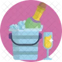 Party Ice Bucket Wine Icon
