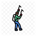 Ice Climbing Winter Icon
