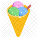 Ice Cone Snow Cone Ice Treat Icon