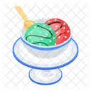 Ice Cream Frozen Dessert Sundae Bowl Icon