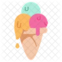 Flat Ice Cream Icon