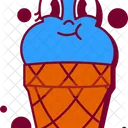 Ice Cream Drink Sticker Icon