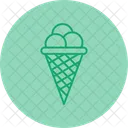 Ice Cream Swimming Championship Dessert Icon