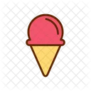 Ice Cream Filled Color Icon
