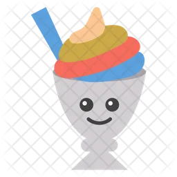 Ice Cream Emoji Icon