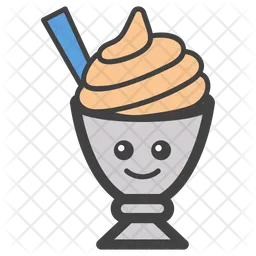 Ice Cream Emoji Icon