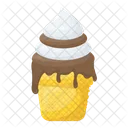 Dripping Ice Cream Chocolate Icon