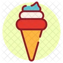 Ice Cream Sundae Ice Cone Icon