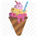 Ice Cream Ice Cream Cone Sweet Icon