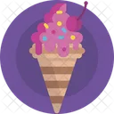 Party Ice Cream Cone Icon
