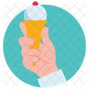 Ice Cream Cone Sundae Icon