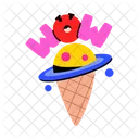 Ice Cream Ice Cone Gelato Cone Icon