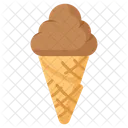 Ice Cream Cone Chocolate Icon