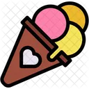 Ice Cream Food And Restaurant Summertime Icon