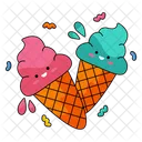 Ice Cream Cone Food Icon