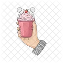 Ice Cream Strawberry Dessert Icon