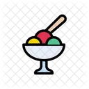 Icecream Bowl Spoon Icon