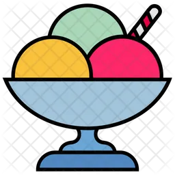 Ice Cream Bowl  Icon