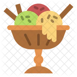 Ice Cream Bowl  Icon