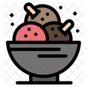 Ice Cream Bowl Ice Cream Dessert Icon