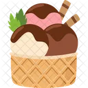 Ice Cream Bowl Ice Cream Sweet Icon