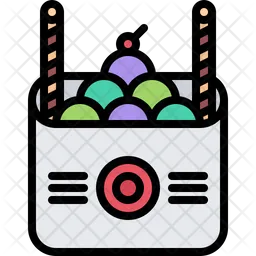 Ice Cream Box  Icon