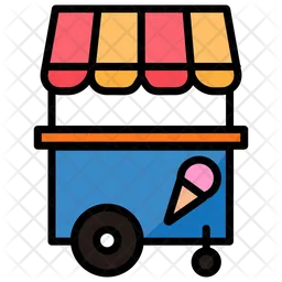 Ice Cream Cart  Icon