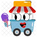 Ice Cream Cart Ice Cream Stand Ice Cream Shop Icon