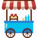 Ice Cream Cart Summer Icon