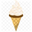 Ice Cream Cone Creamy Cold Icon