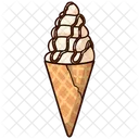 Ice Cream Cone Creamy Cold Icon