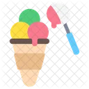 Ice Cream Cone Dessert Cold Icon