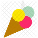 Summer Ice Cream Cone Icon