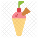 Ice Cream Cone Summer Icon