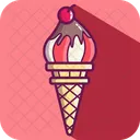 Swirl Ice Cream Cone  Icon