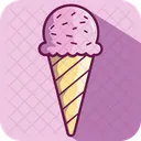 Strawberry Ice Cream Cone  Icon